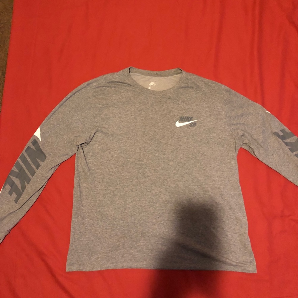 Gray Nike SB Long Sleeve